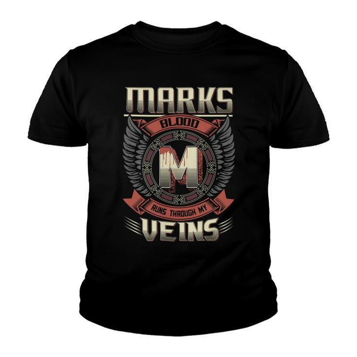 Marks Blood  Run Through My Veins Name V6 Youth T-shirt