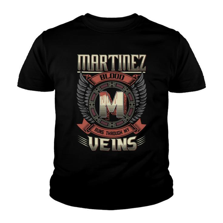 Martinez Blood  Run Through My Veins Name V4 Youth T-shirt