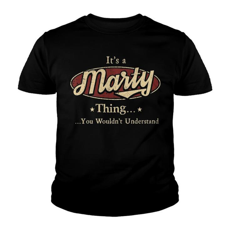 Marty Shirt Personalized Name Gifts T Shirt Name Print T Shirts Shirts With Name Marty Youth T-shirt