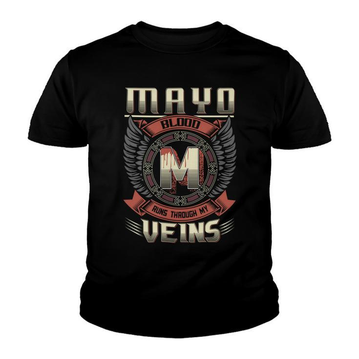 Mayo Blood  Run Through My Veins Name V4 Youth T-shirt