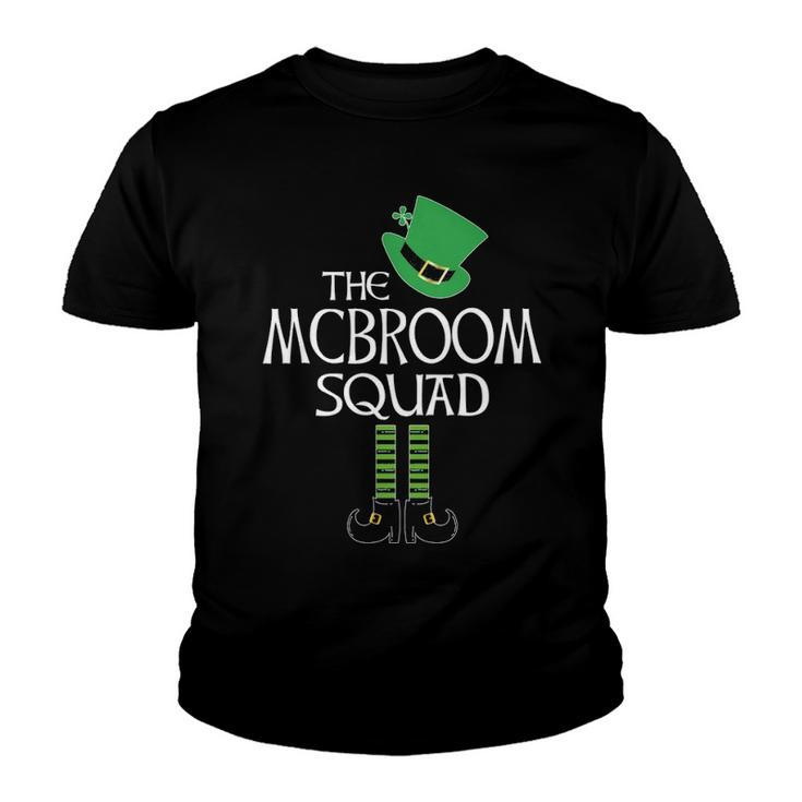 Mcbroom Name Gift   The Mcbroom Squad Leprechaun Youth T-shirt