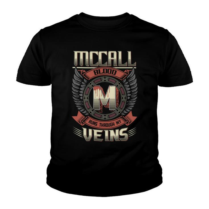 Mccall Blood  Run Through My Veins Name V3 Youth T-shirt