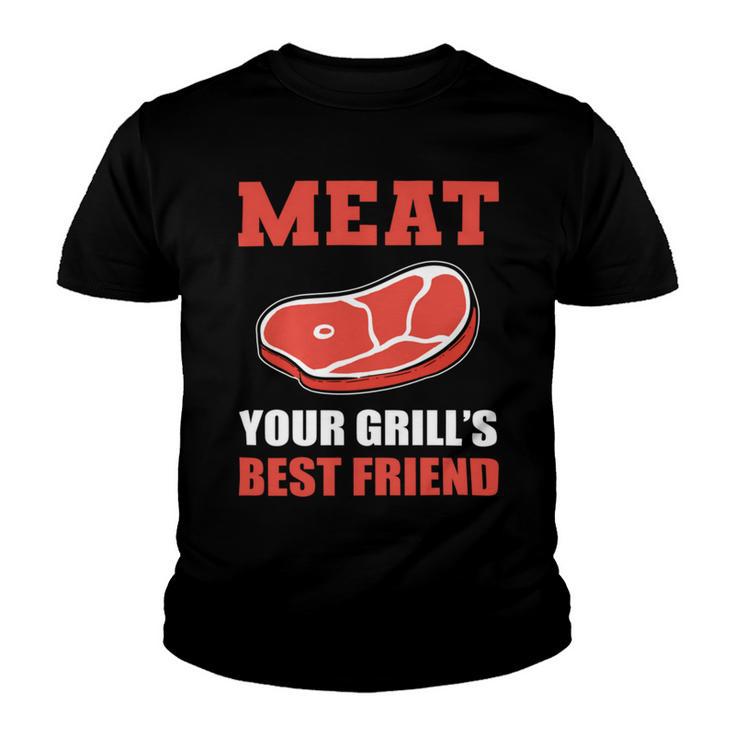 Meat Your Grill’S Best Friend Butcher Chef Cook Bbq Youth T-shirt