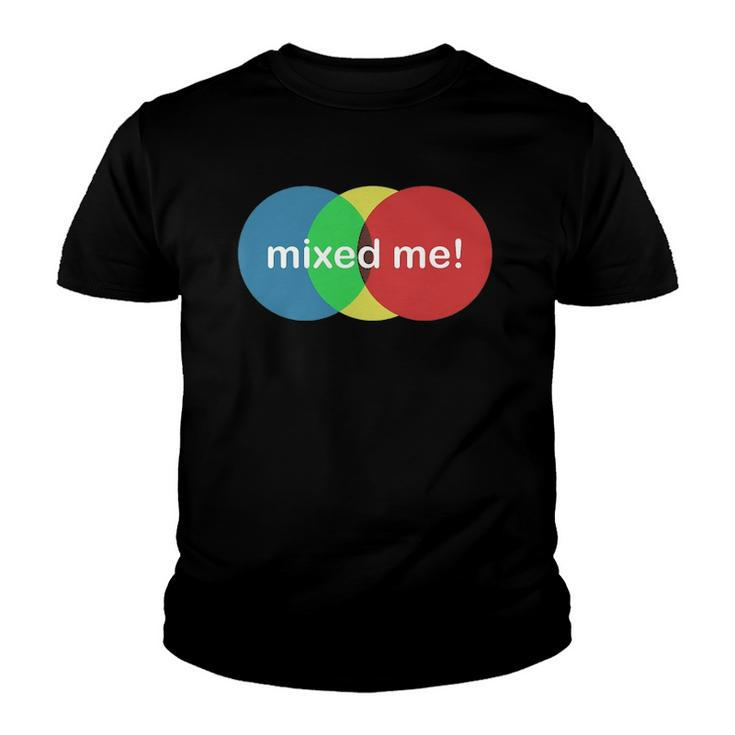 Mixed Me Funny Colors Colouring Youth T-shirt