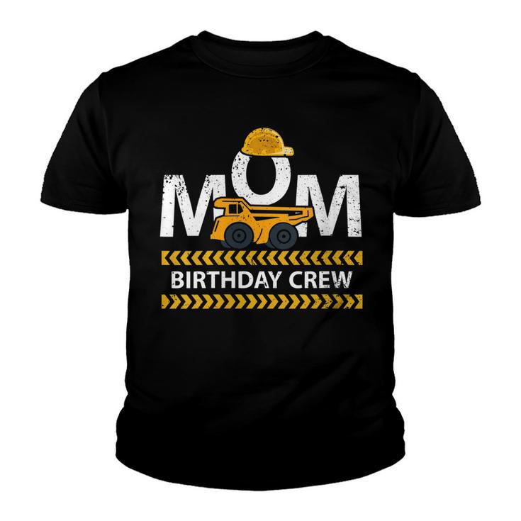 Mom Birthday Crew Construction Birthday Party Supplies   Youth T-shirt