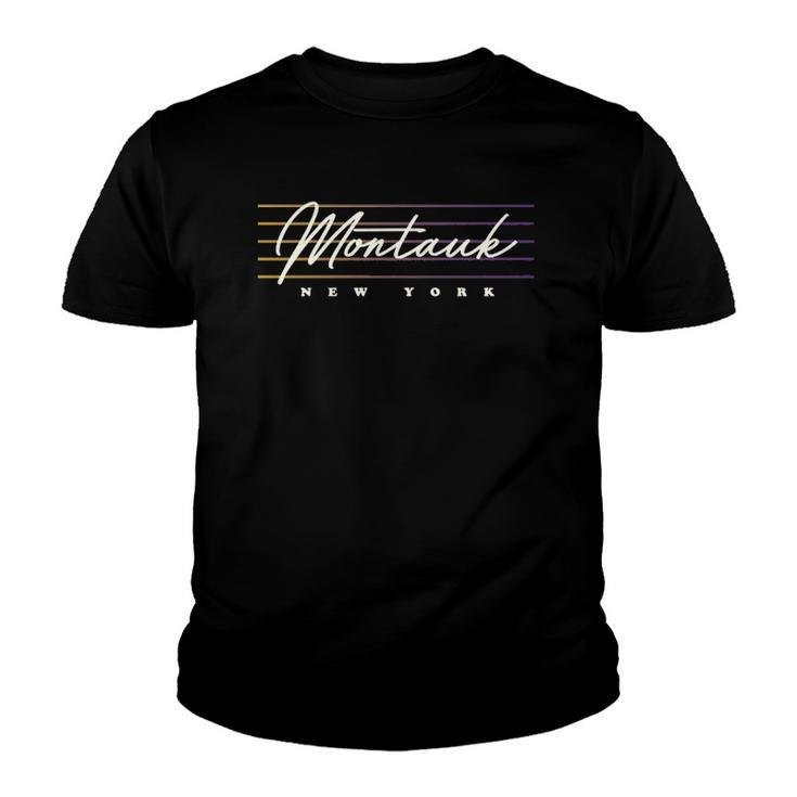 Montauk Retro Style New York Youth T-shirt