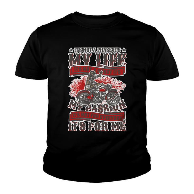 Motorcycle Passion Biker Safety 487 Shirt Youth T-shirt