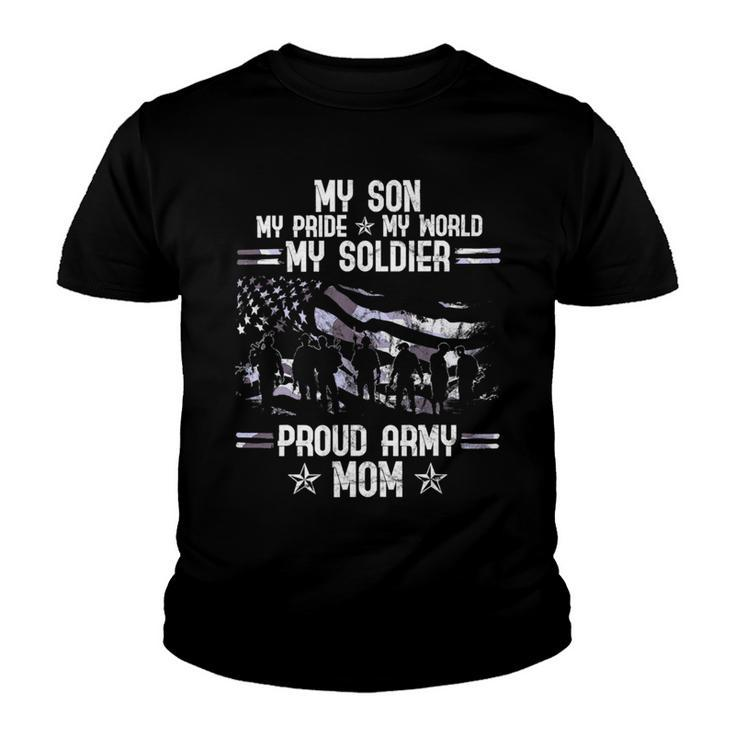 My Son My Soldier Proud Army Mom 693 Shirt Youth T-shirt