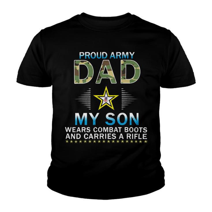 My Son Wears Combat Bootsproud Army 690 Shirt Youth T-shirt