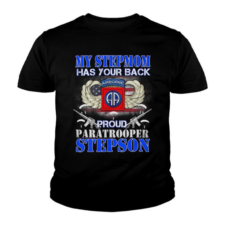 My Stepmom Has Your Back Proud Army 679 Shirt Youth T-shirt