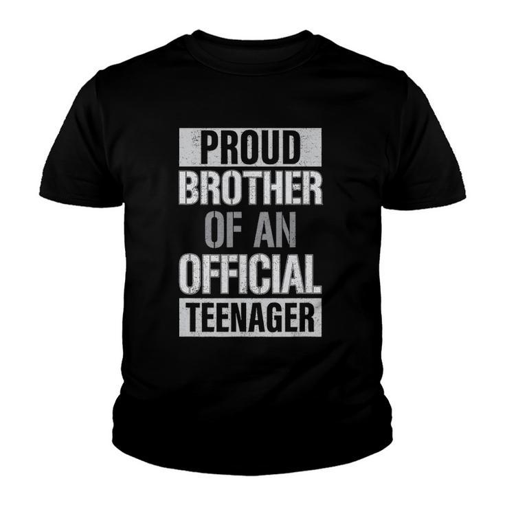 Official Teenager Brother 13Th Birthday Brother Party Gifts Youth T-shirt