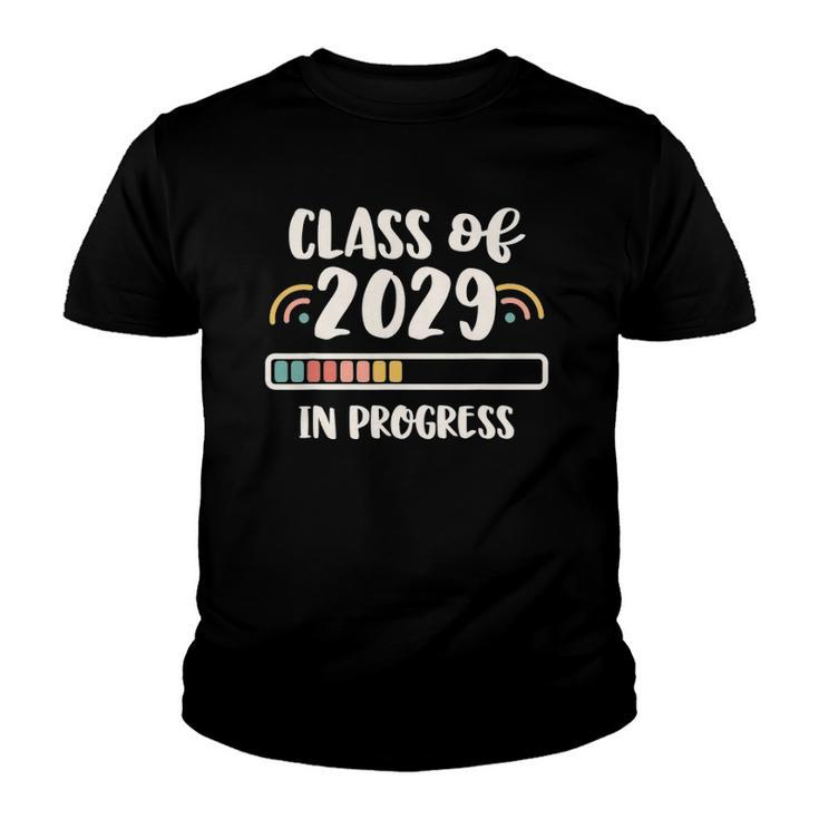 Online Virtual School In Progress Class Of 2029 Graduation Youth T-shirt