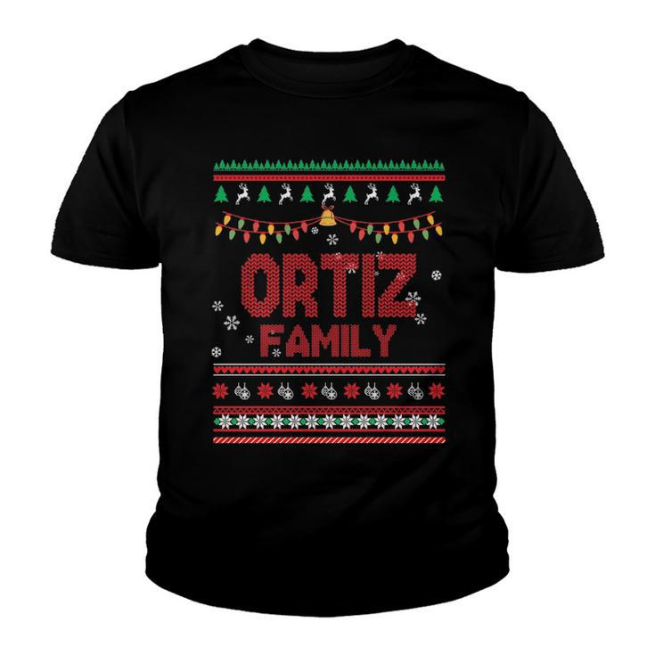 Ortiz Name Gift   Ortiz Family Youth T-shirt