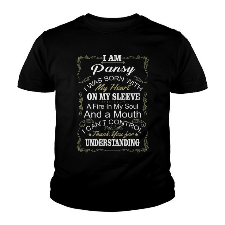Pansy Name Gift   I Am Pansy Youth T-shirt
