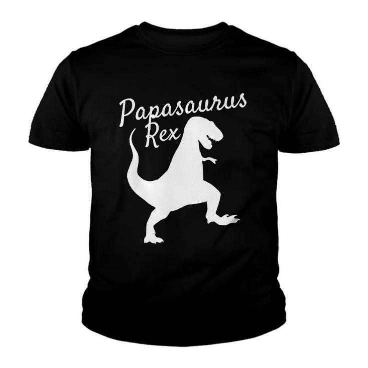 Papa Saurus Rex  Family Dinosaur Pajamas Youth T-shirt
