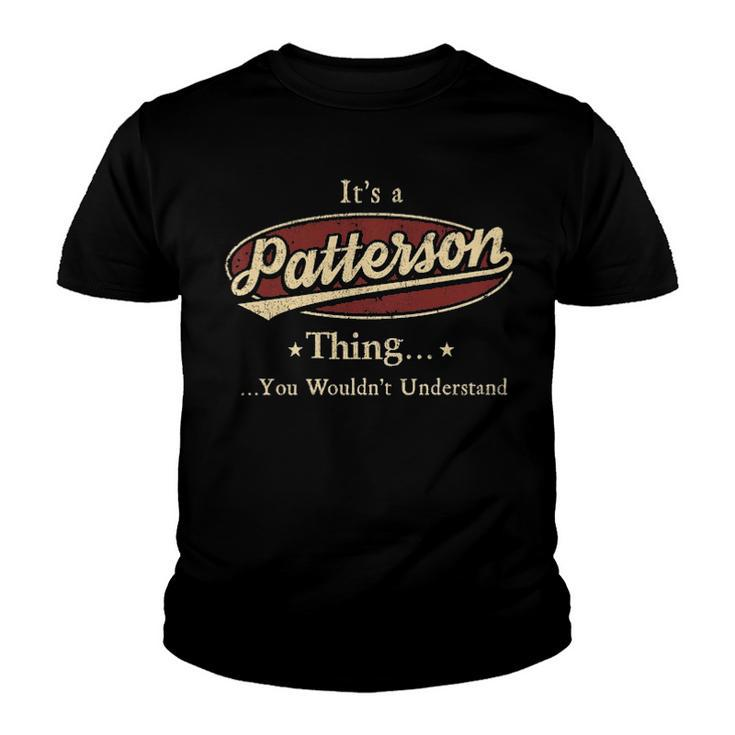 Patterson Shirt Personalized Name Gifts T Shirt Name Print T Shirts Shirts With Name Patterson Youth T-shirt