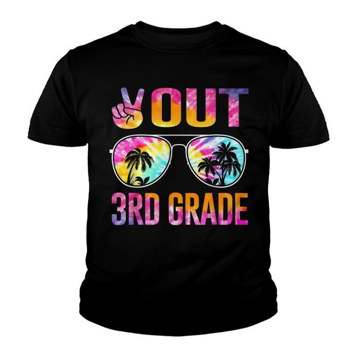 Peace Out 3Rd Grade Tie Dye Graduation Last Day Of School  Youth T-shirt