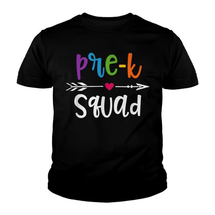 Pre-K Squad Kids Teacher Team Pre-K First Day Of School  Youth T-shirt