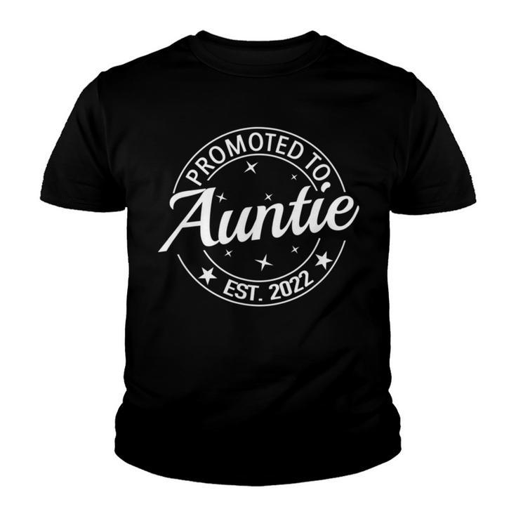 Promoted To Auntie Est 2022  Youth T-shirt