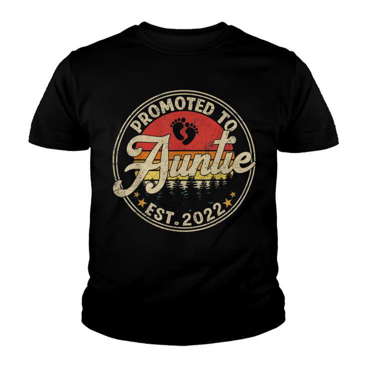 Promoted To Auntie Est 2022  Youth T-shirt