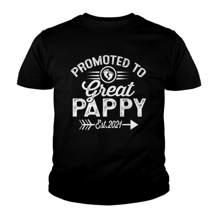 Promoted To Great Pappy Est 2021 Gift Youth T-shirt