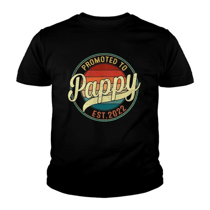 Promoted To Pappy Est 2022 Soon To Be Pregnancy Announce Youth T-shirt