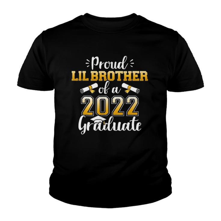 Proud Lil Brother Of Class Of 2022 Graduate For Graduation Youth T-shirt
