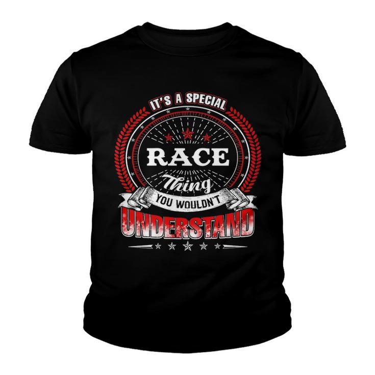 Race Shirt Family Crest Race T Shirt Race Clothing Race Tshirt Race Tshirt Gifts For The Race  Youth T-shirt