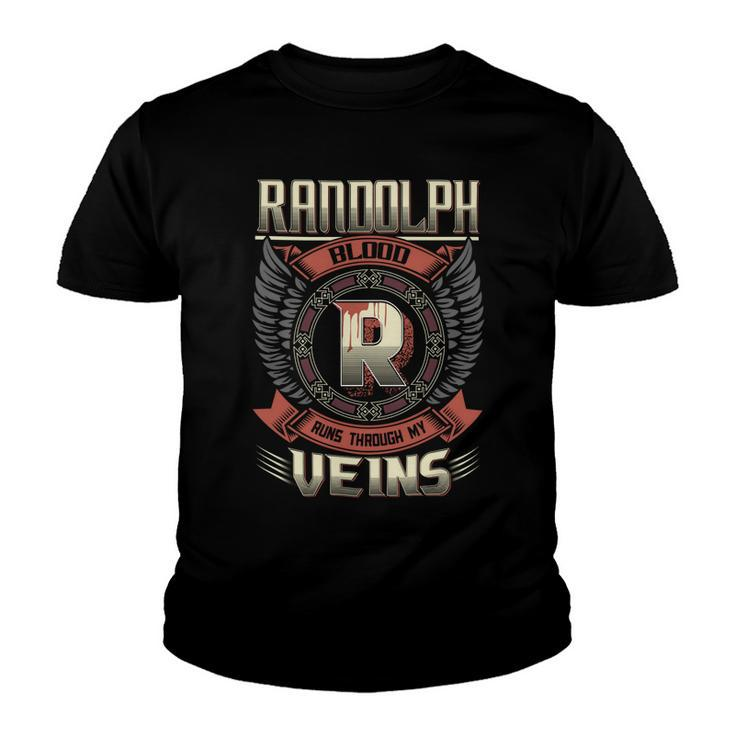 Randolph Blood  Run Through My Veins Name Youth T-shirt