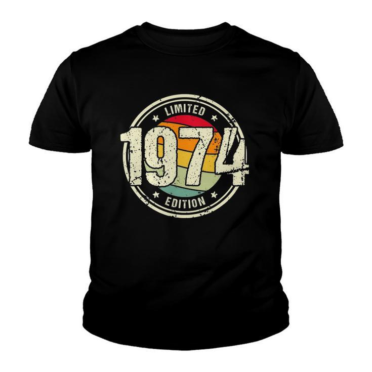 Retro 48 Years Old Vintage 1974 Limited Edition 48Th Birthday Youth T-shirt