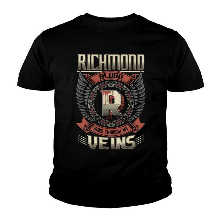 Richmond Blood  Run Through My Veins Name V5 Youth T-shirt