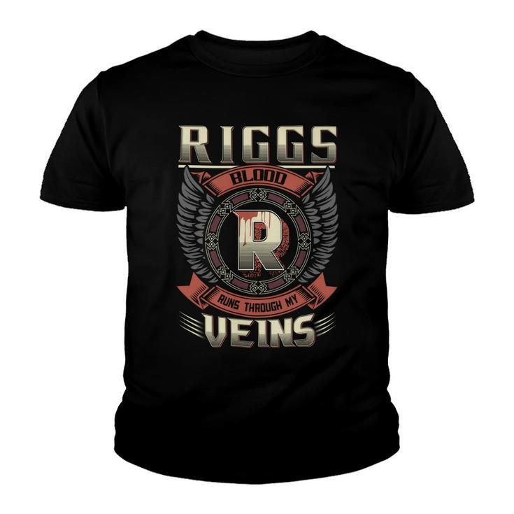 Riggs Blood  Run Through My Veins Name V3 Youth T-shirt