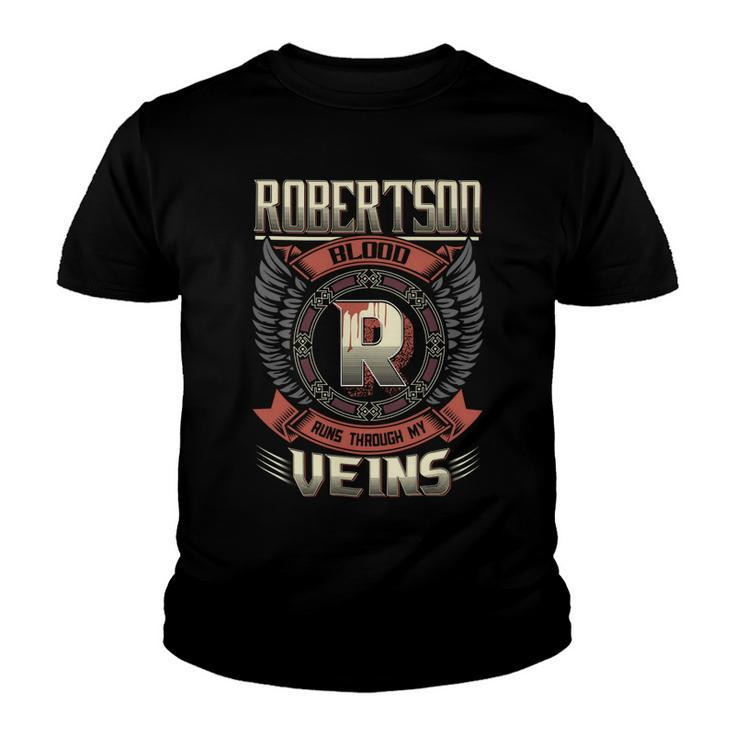 Robertson Blood  Run Through My Veins Name Youth T-shirt