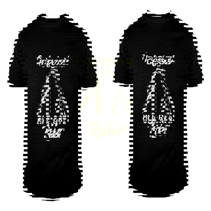 Roller Coaster Professional Rider Thrillseeker High Rides Youth T-shirt