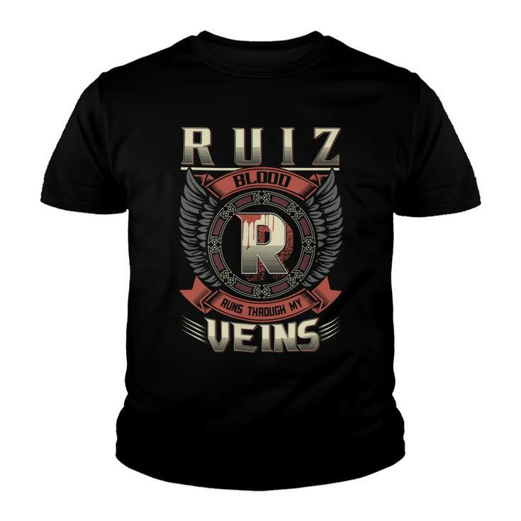 Ruiz Blood  Run Through My Veins Name V2 Youth T-shirt