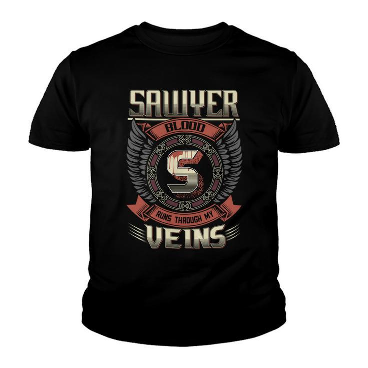 Sawyer Blood  Run Through My Veins Name Youth T-shirt