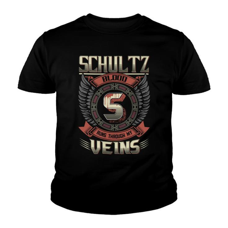 Schultz Blood  Run Through My Veins Name V4 Youth T-shirt