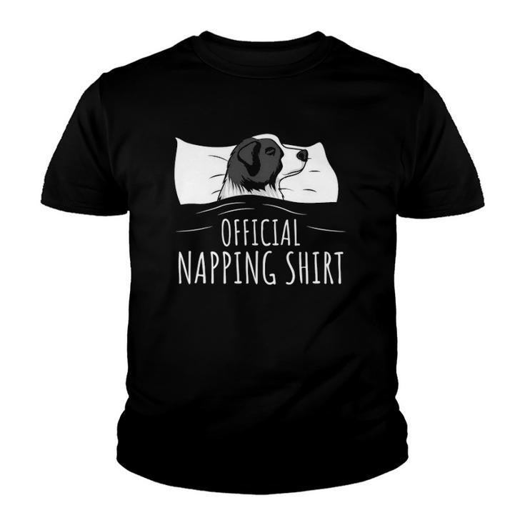 Sleeping Border Collie Official Napping Youth T-shirt