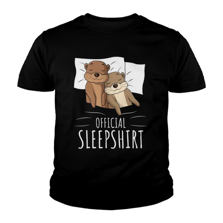 Sleeping Sea Otter Lover Napping Official Sleep Youth T-shirt