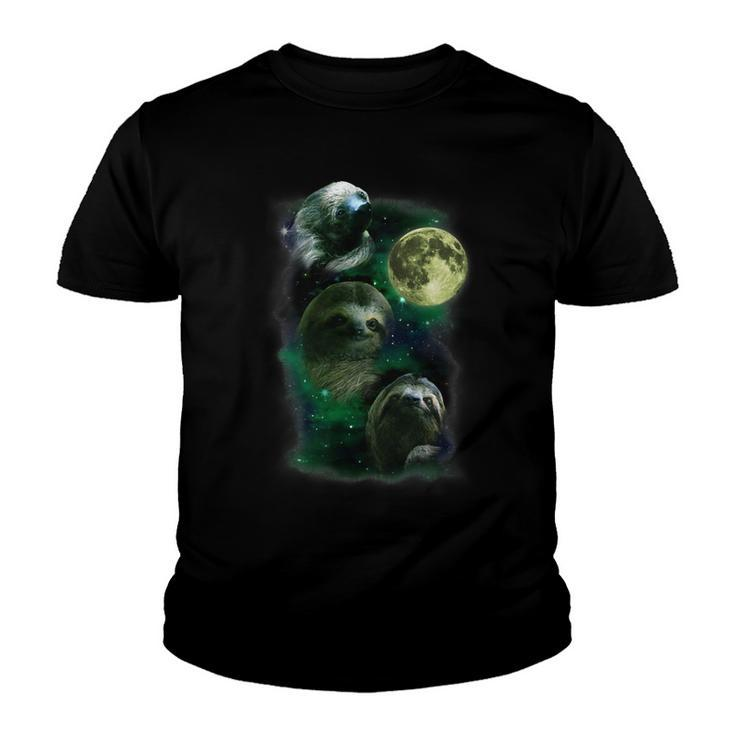 Sloth Moon Funny Parody Nap Sloth Lazy 850 Shirt Youth T-shirt