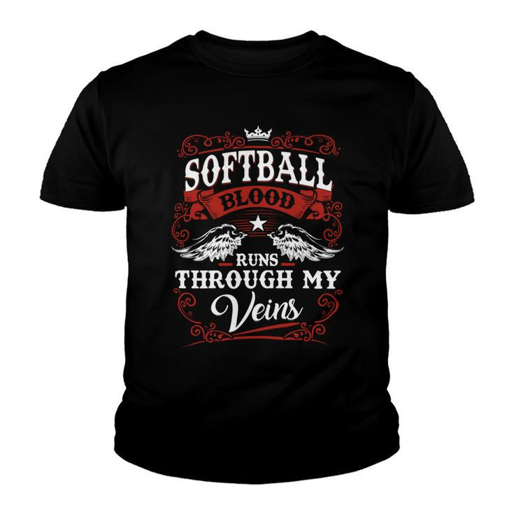 Softball Name Shirt Softball Family Name Youth T-shirt