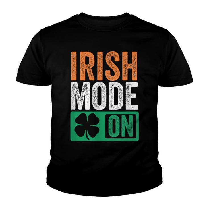 St Patricks Day Beer Drinking Ireland - Irish Mode On  Youth T-shirt