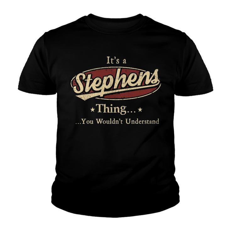 Stephens Shirt Personalized Name Gifts T Shirt Name Print T Shirts Shirts With Name Stephens Youth T-shirt