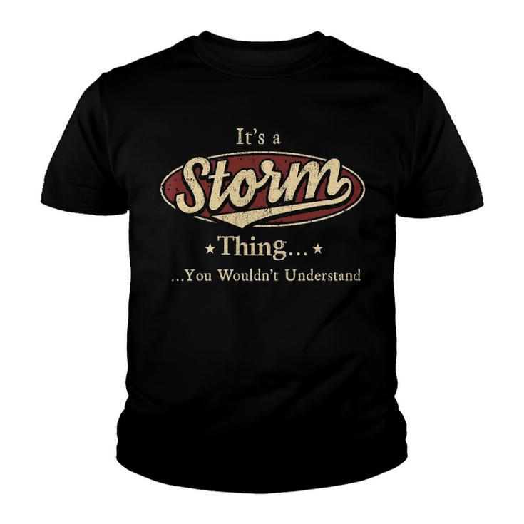 Storm Shirt Personalized Name Gifts T Shirt Name Print T Shirts Shirts With Name Storm Youth T-shirt