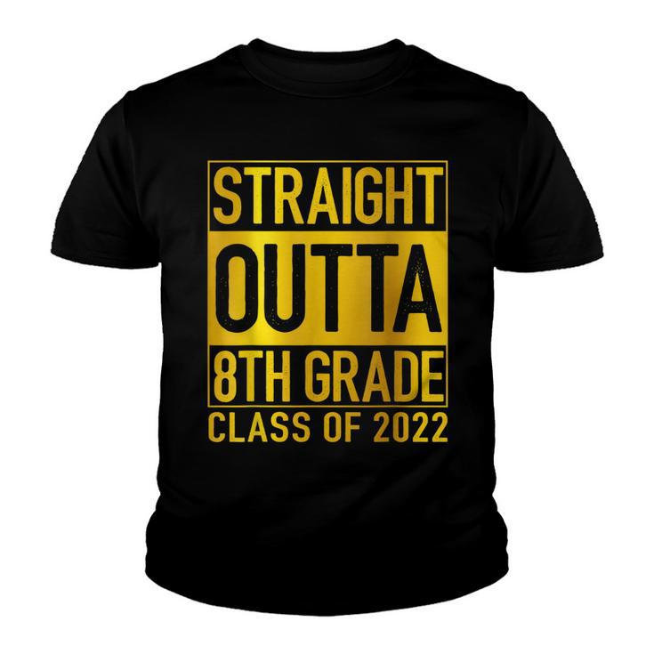 Straight Outta 8Th Grade Graduation 2022 Class Eighth Grade  V3 Youth T-shirt