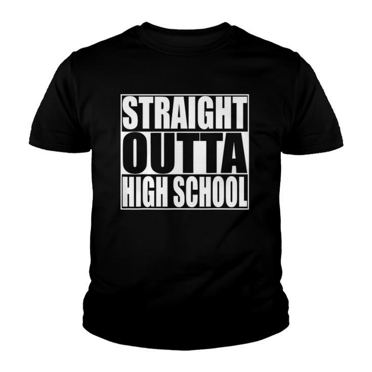 Straight Outta High School Graduation Youth T-shirt