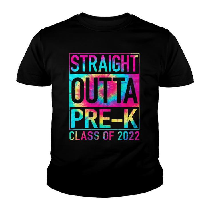 Straight Outta Pre-K Preschool Graduation Tie Dye Youth T-shirt