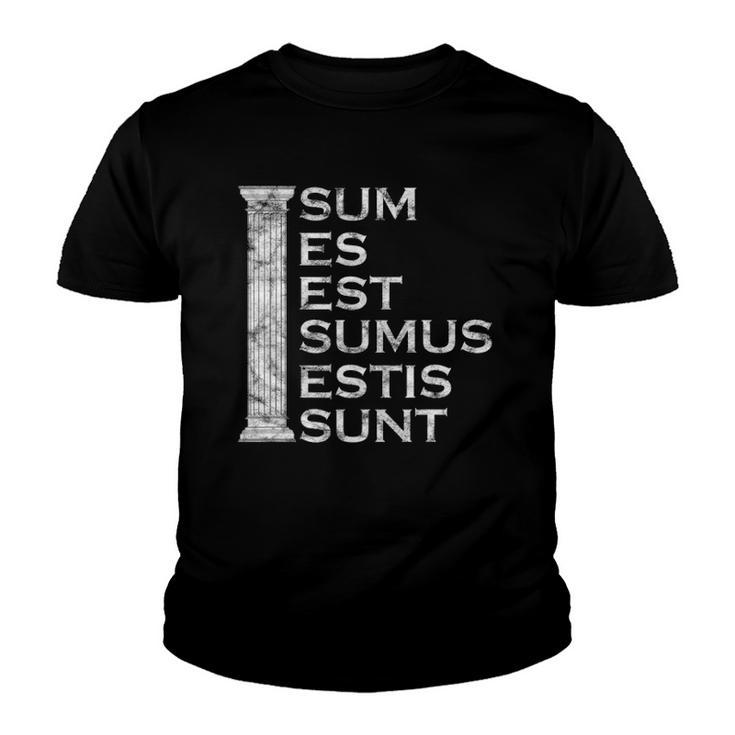 Sum Es Est Sumus Estis Sunt - Latin Teacher Youth T-shirt