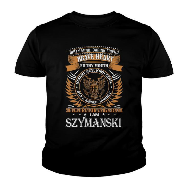 Szymanski Name Gift   Szymanski Brave Heart Youth T-shirt