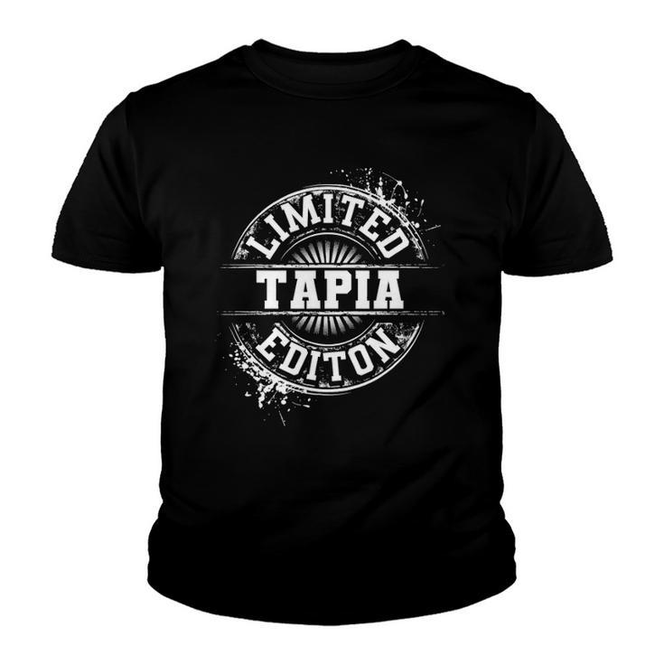 Tapia Funny Surname Family Tree Birthday Reunion Gift Idea Youth T-shirt